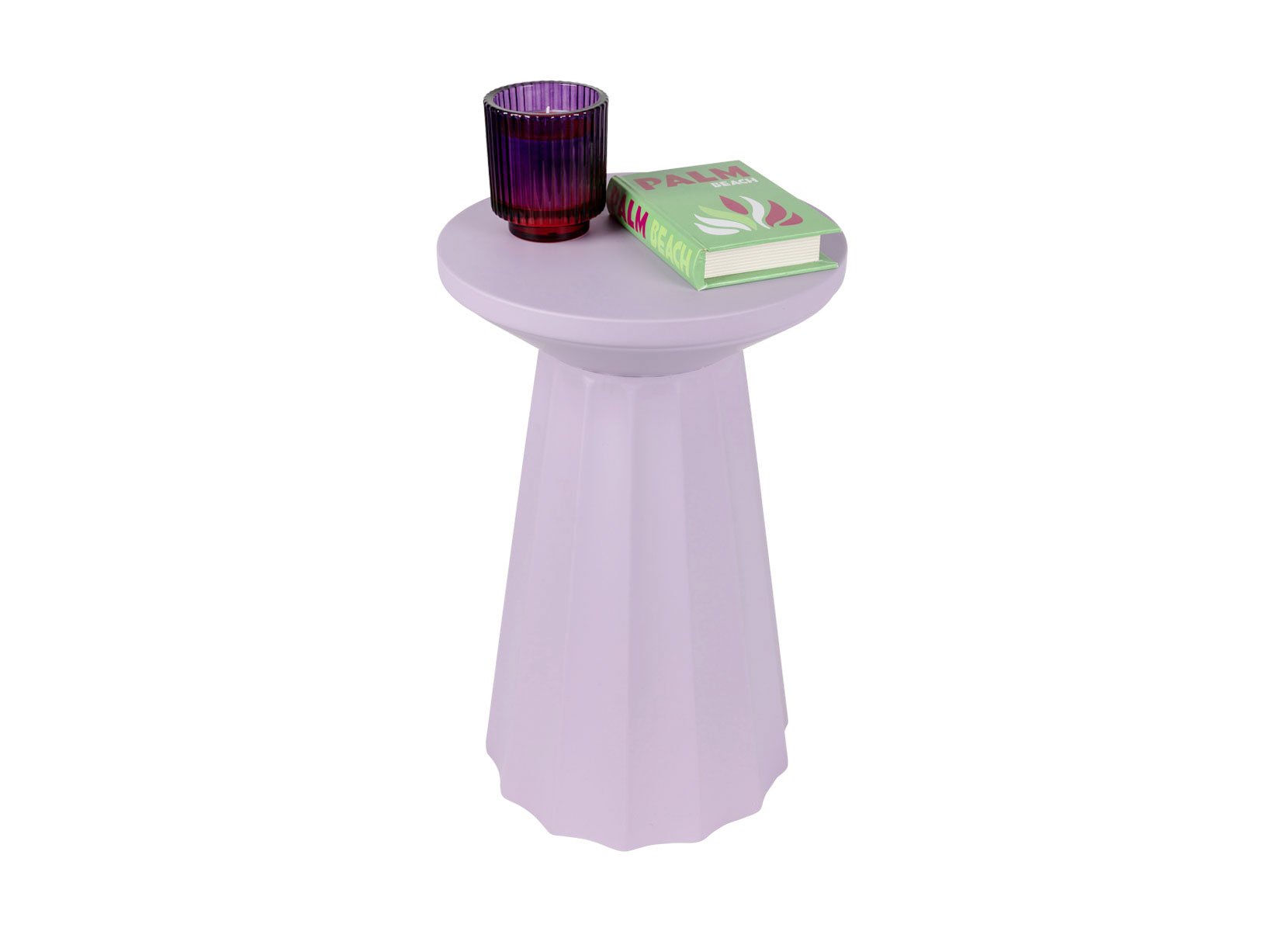 Metall-Hocker 30x46cm Violett