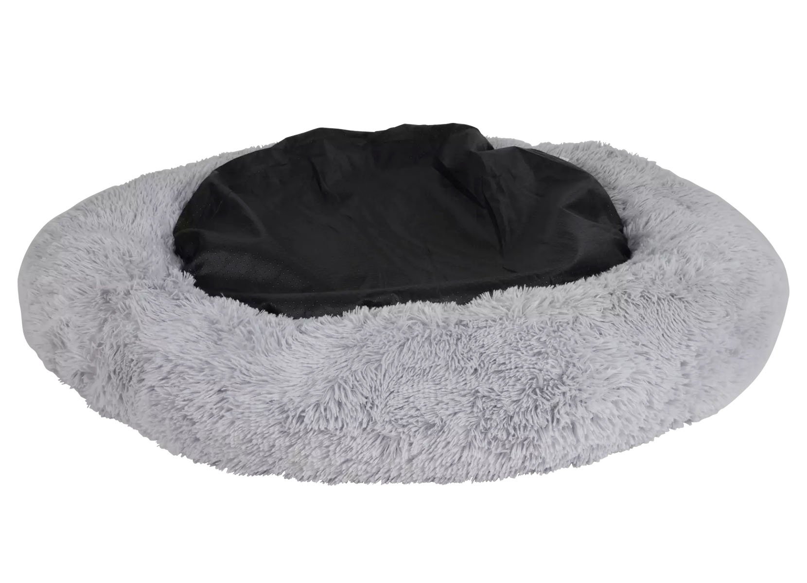 Tier-Plüschbett Donut 100cm Hellgrau