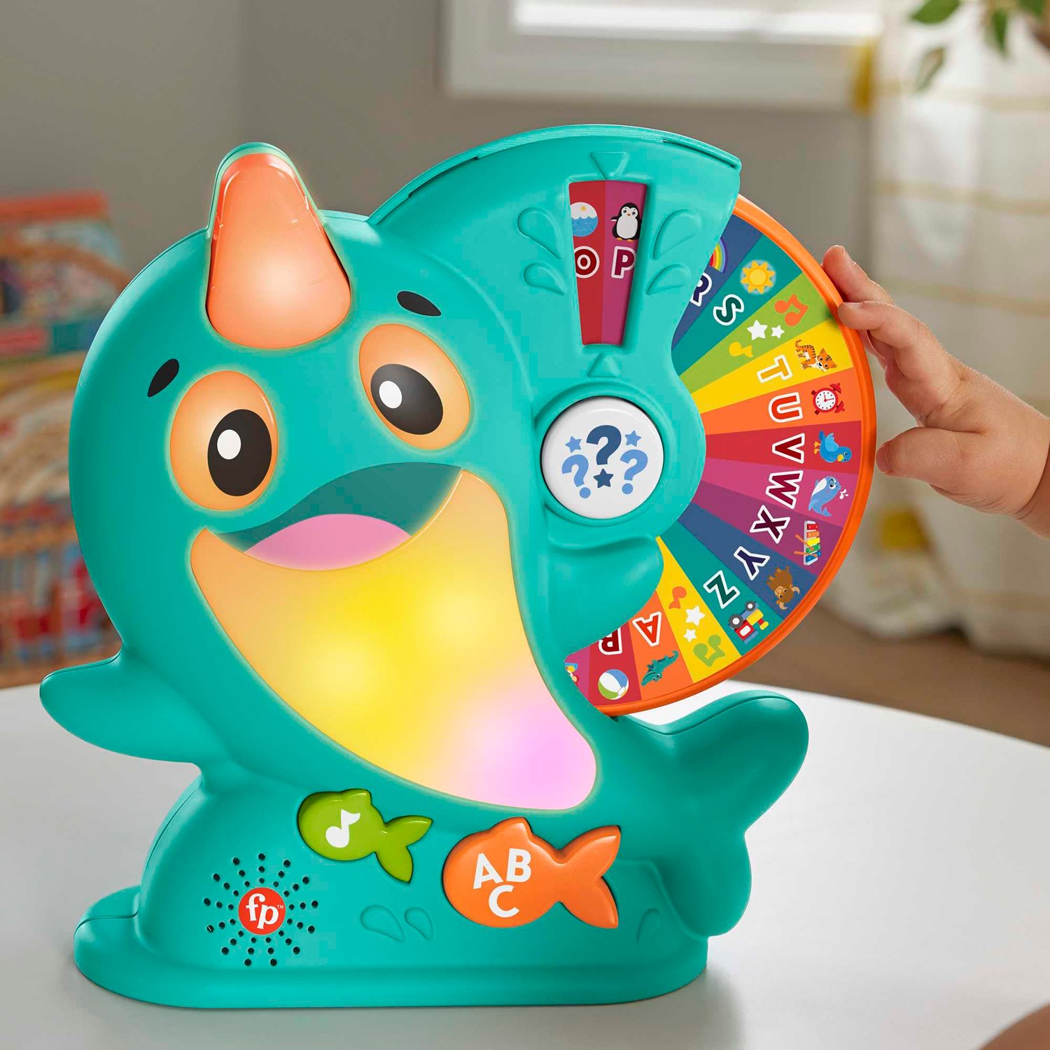 Fisher-Price Lernspielzeug BlinkiLinkis Narwal