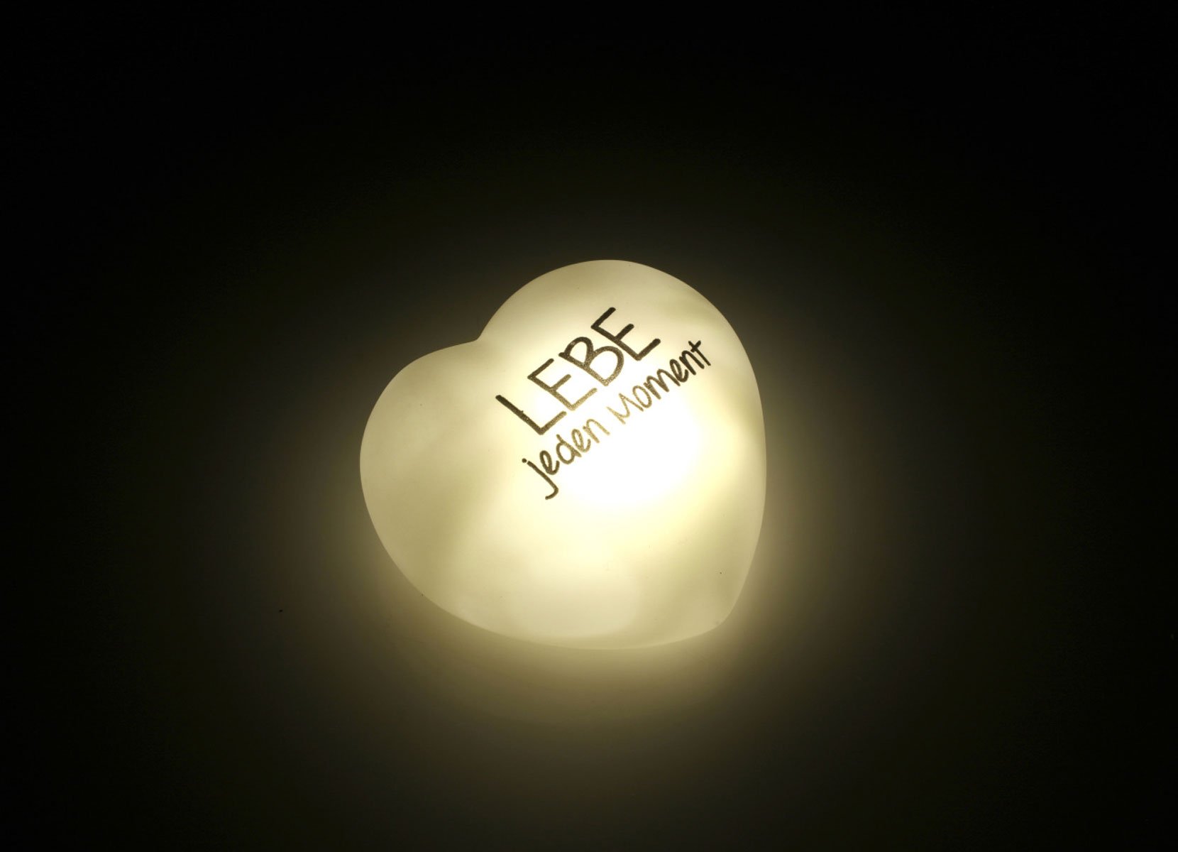 LED-Herz mit Spruch 7x6,5cm