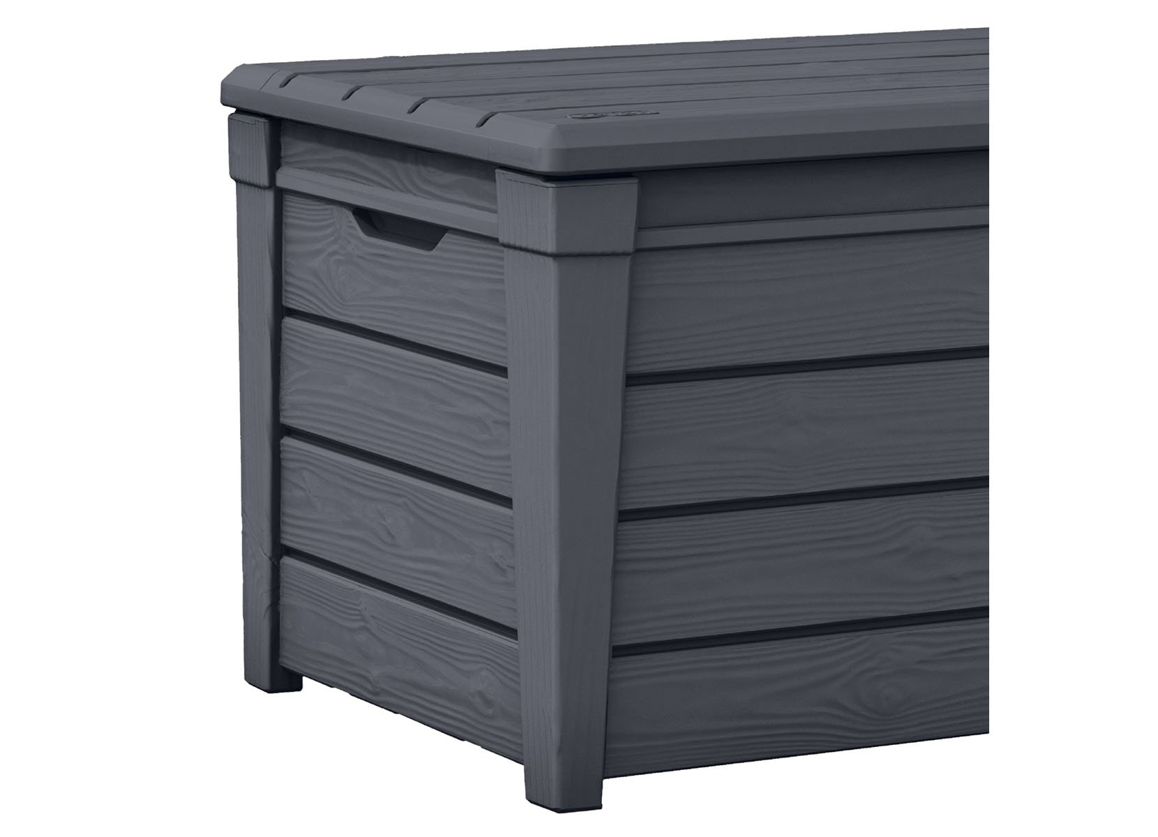 Keter XXL-Gartentruhe Brightwood 454L Anthrazit