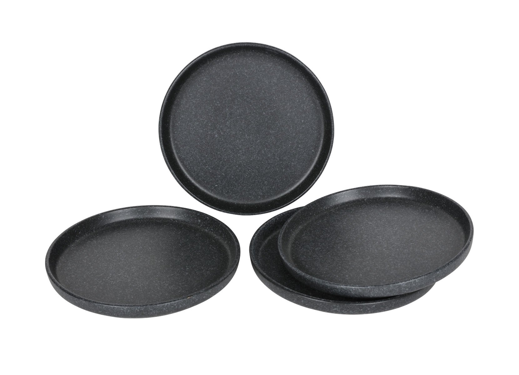 Nature Keramik-Teller klein 21,5cm 4er-Set Anthrazit