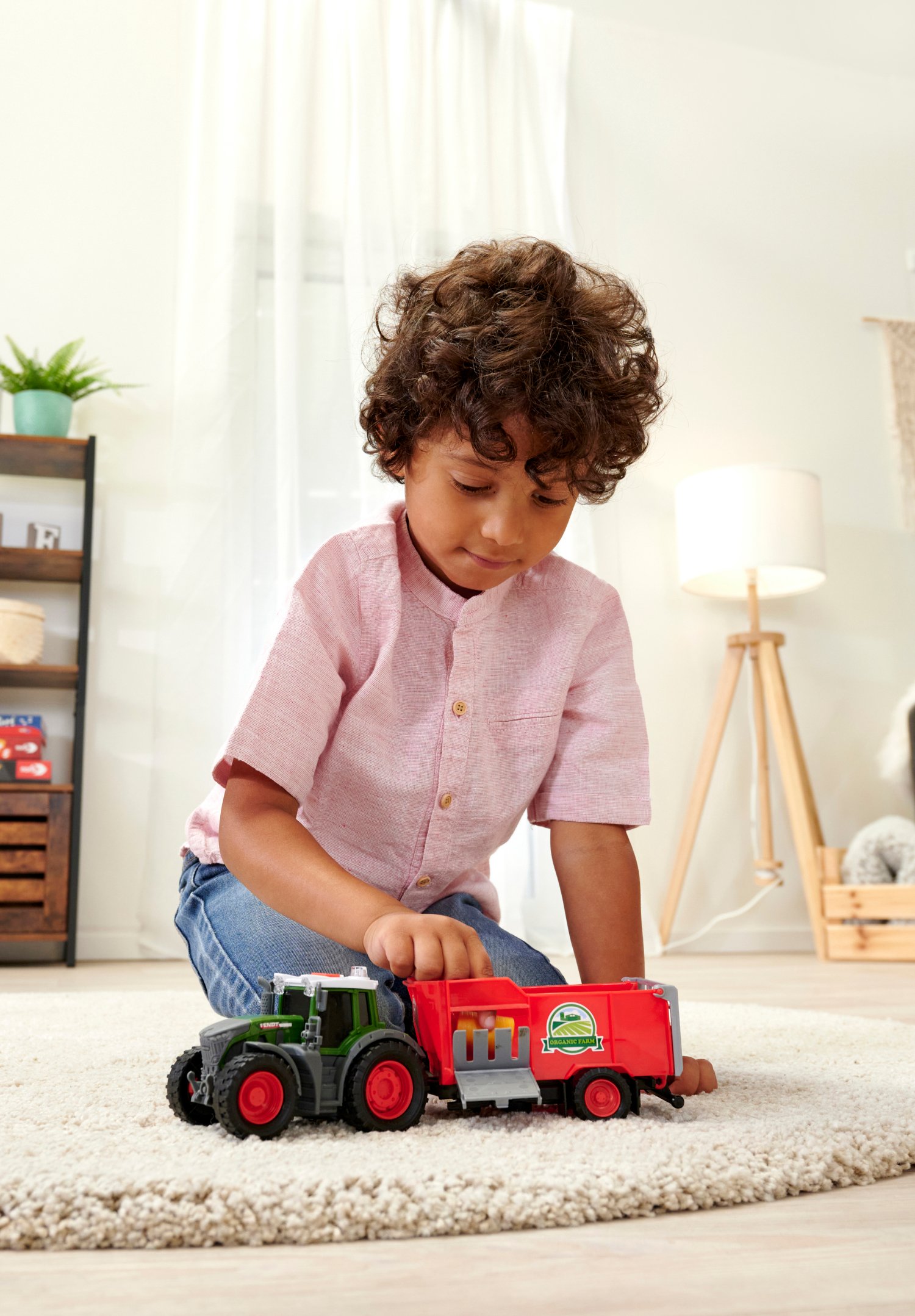 Fendt Bauernhof Traktor mit Kippanhänger