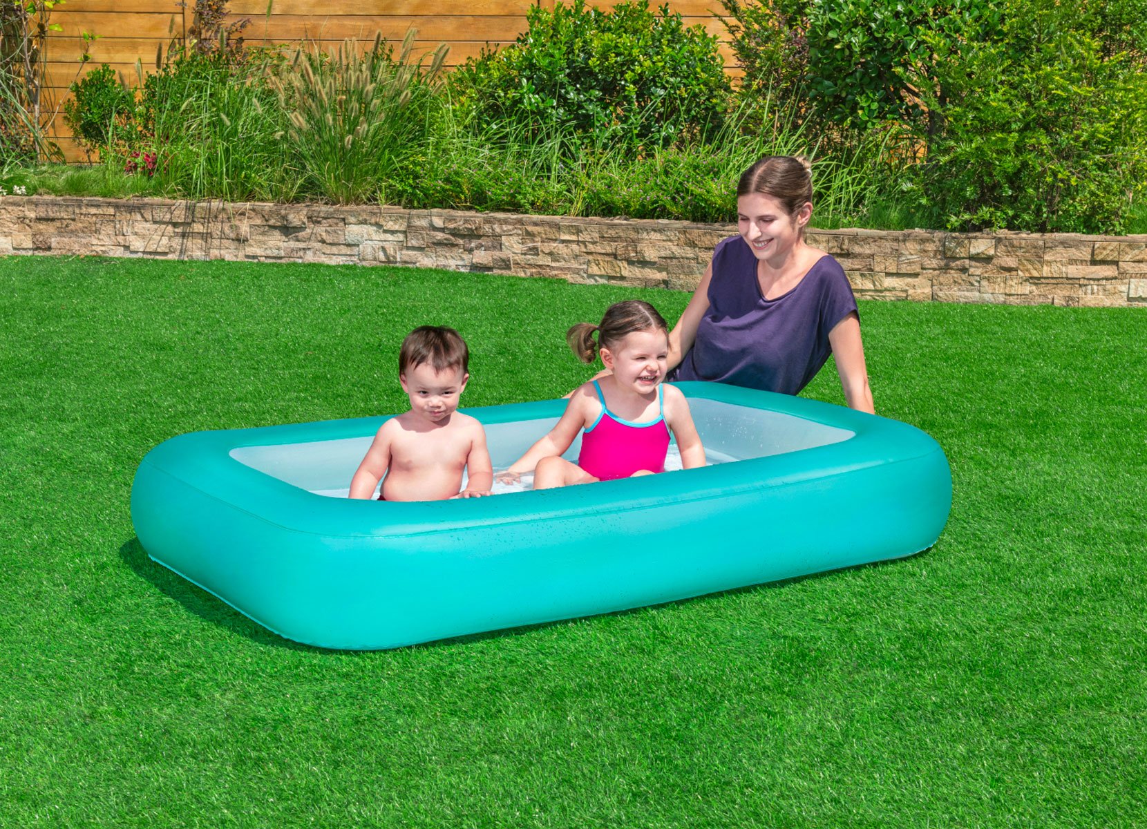 Bestway #51115 Planschbecken Aquababes 165x104x25cm
