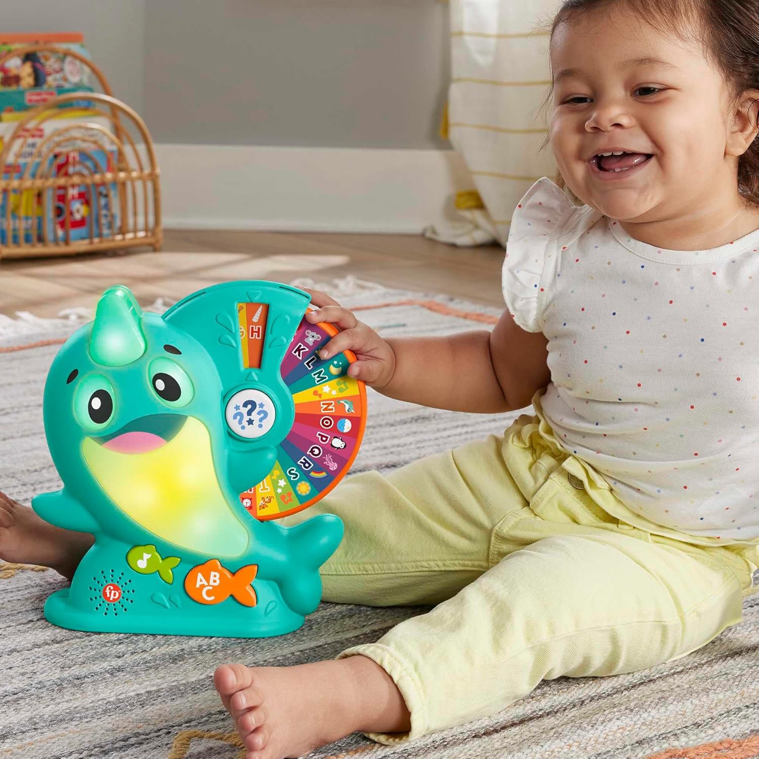 Fisher-Price Lernspielzeug BlinkiLinkis Narwal