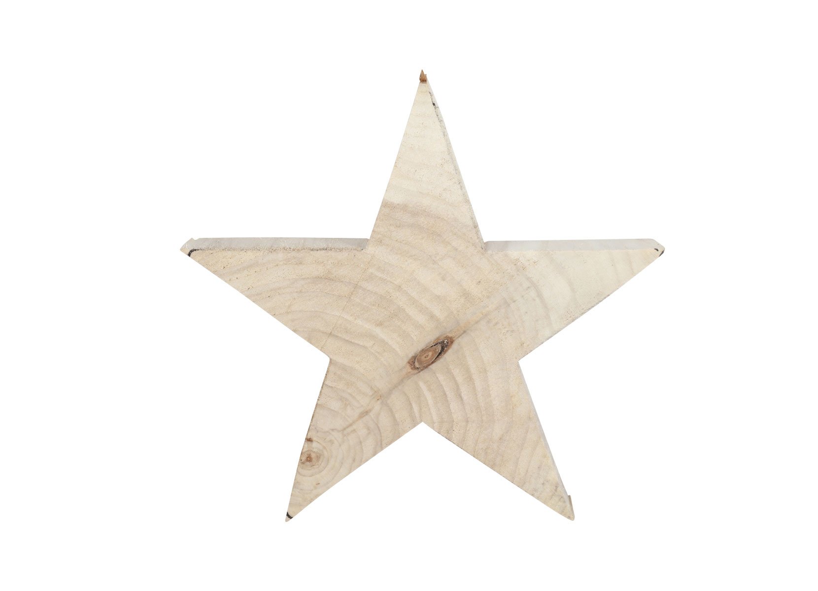 Kleiner Stern aus naturbelassenem Holz 20x20x3cm
