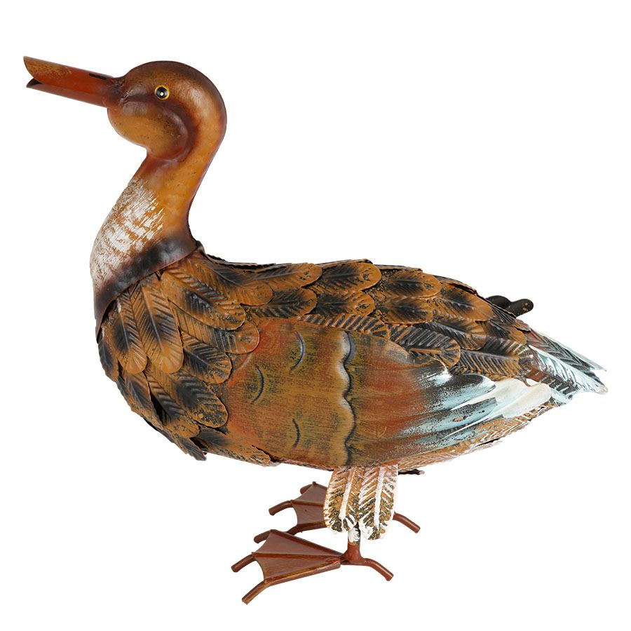 Deko-Ente aus Metall 33x13x28cm
