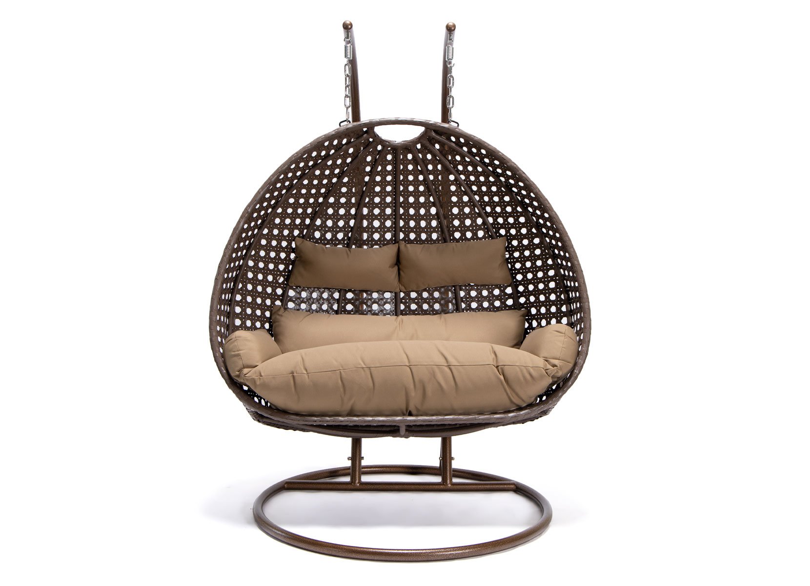 Home Deluxe TWIN Polyrattan-Hängesessel für 2 Personen Braun Home Deluxe TWIN Polyrattan-Hängesessel für 2 Personen Braun