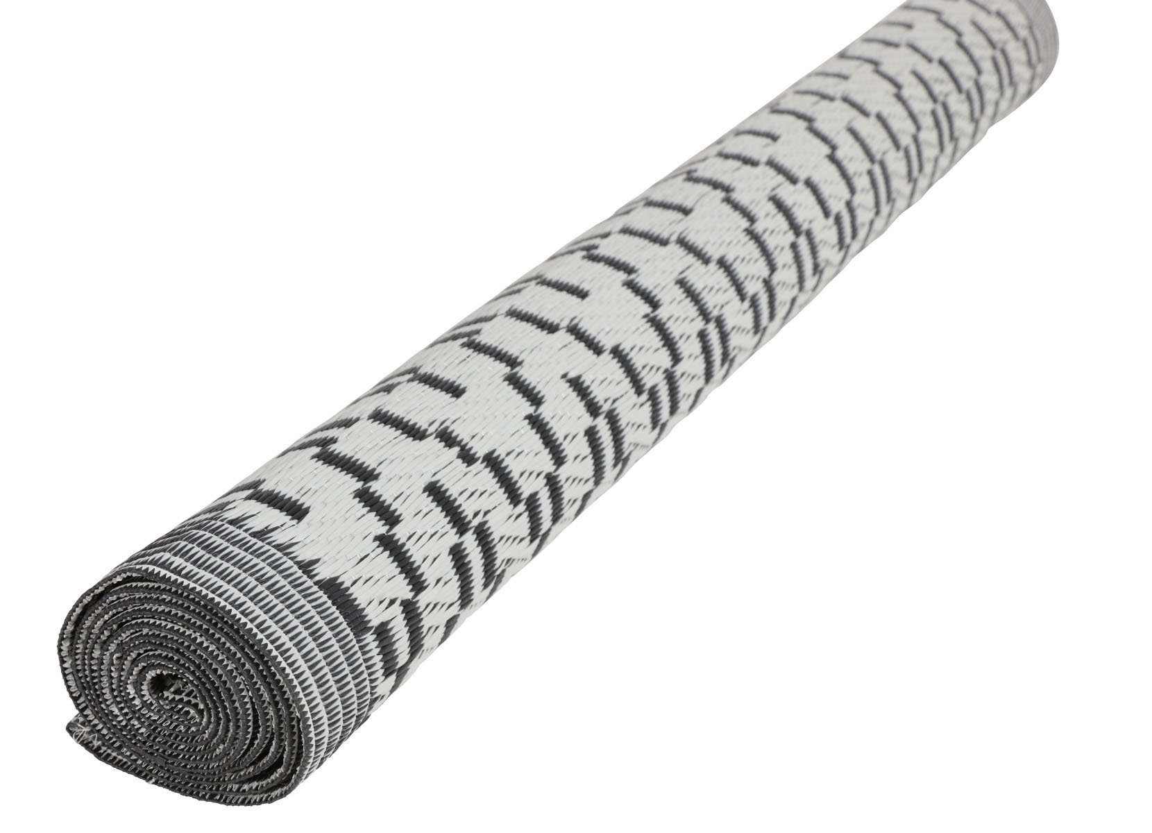 Outdoor-Teppich Rautenmuster 180x120cm Anthrazit