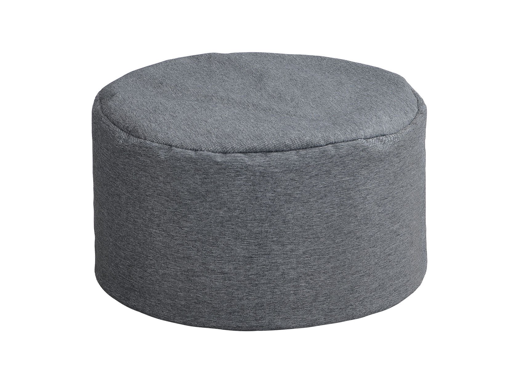 Home Deluxe CLOUD - XXL Outdoor Sitzsack mit Hocker Anthrazit