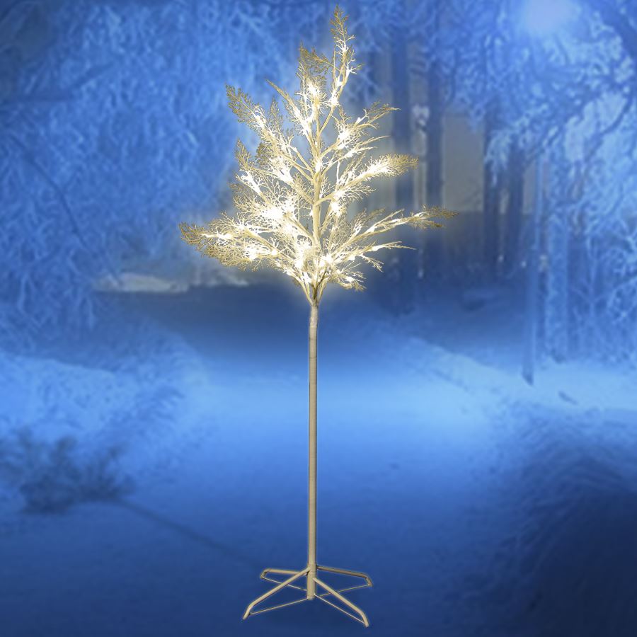 LED-Baum Fichte 150cm 120 LEDs Warmweiß