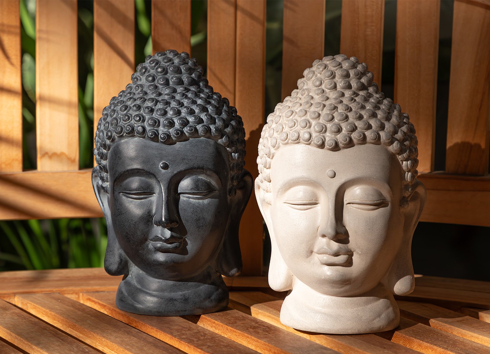 Buddha Deko-Kopf klein 15x24cm