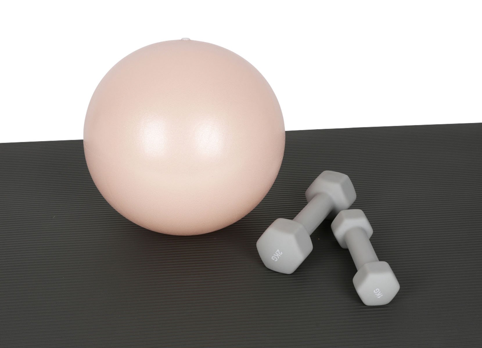 2kg Hantel Hellgrau