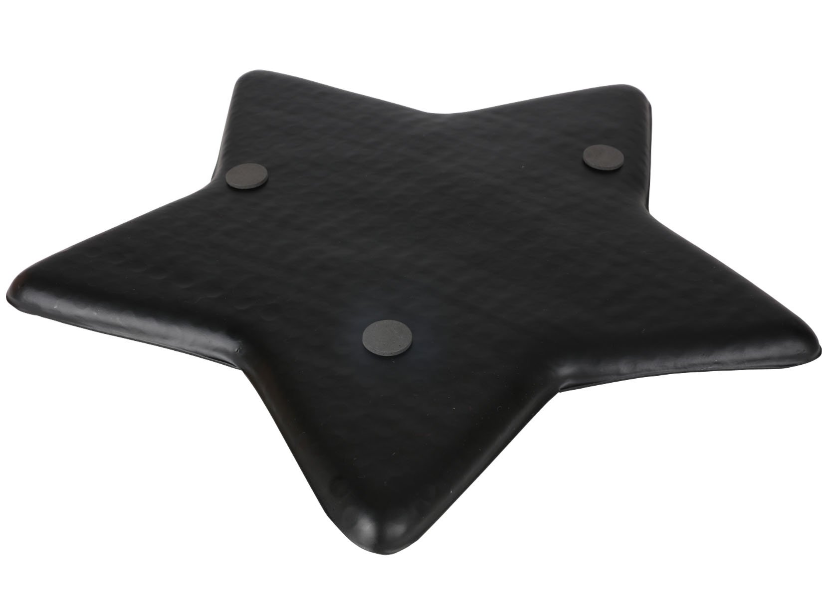 Metall-Dekotablett Stern 36cm Schwarz