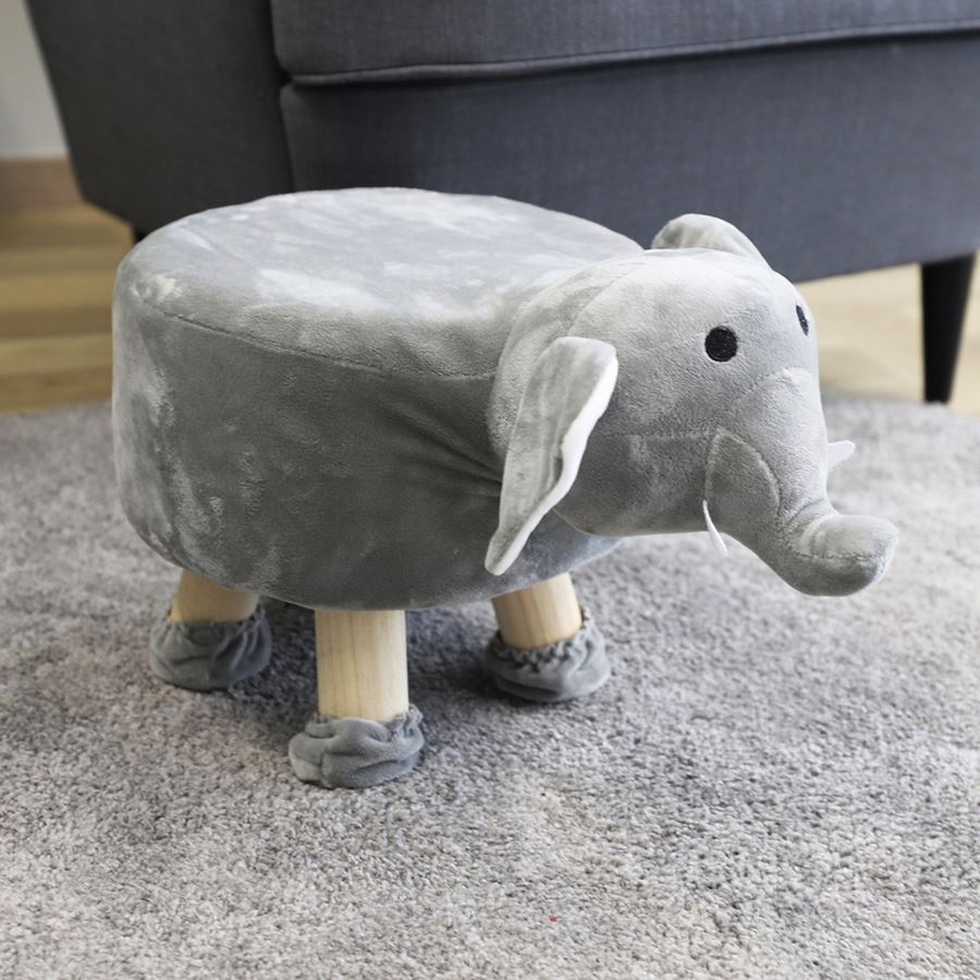 Deko-Hocker Elefant mit 4 Beinen 48x28x29cm