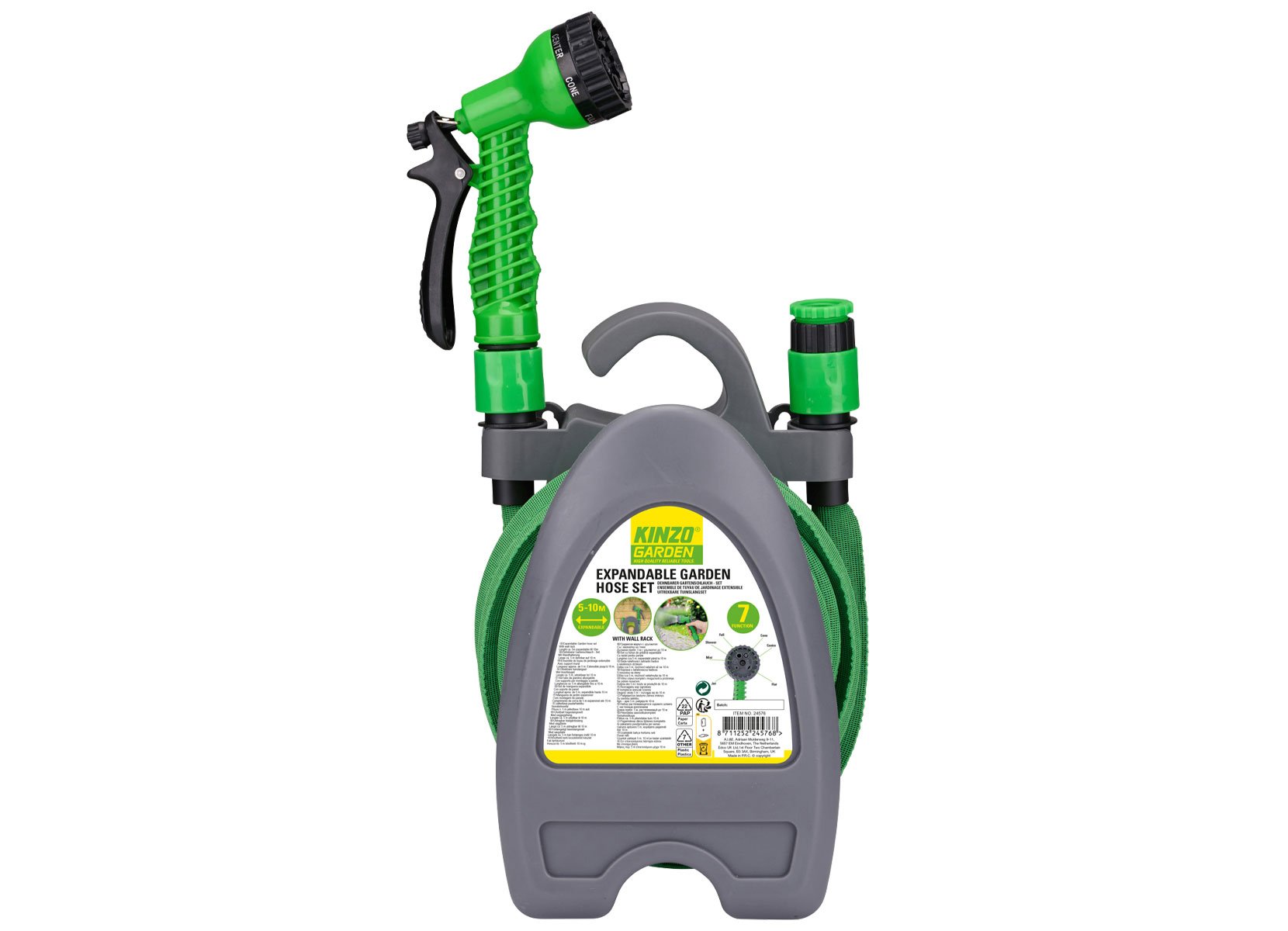Kinzo Flexi-Gartenschlauch-Set 5-10m