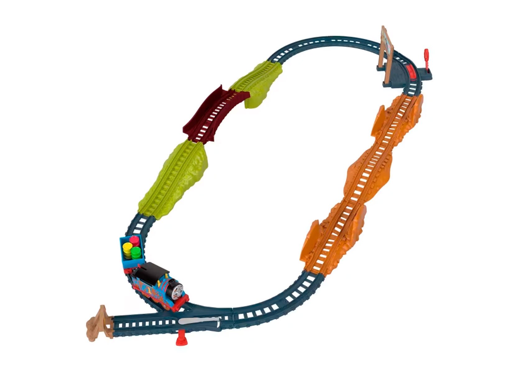 Thomas & Friends Lokomotive und Schienenset Thomas-Lokomotive Blau