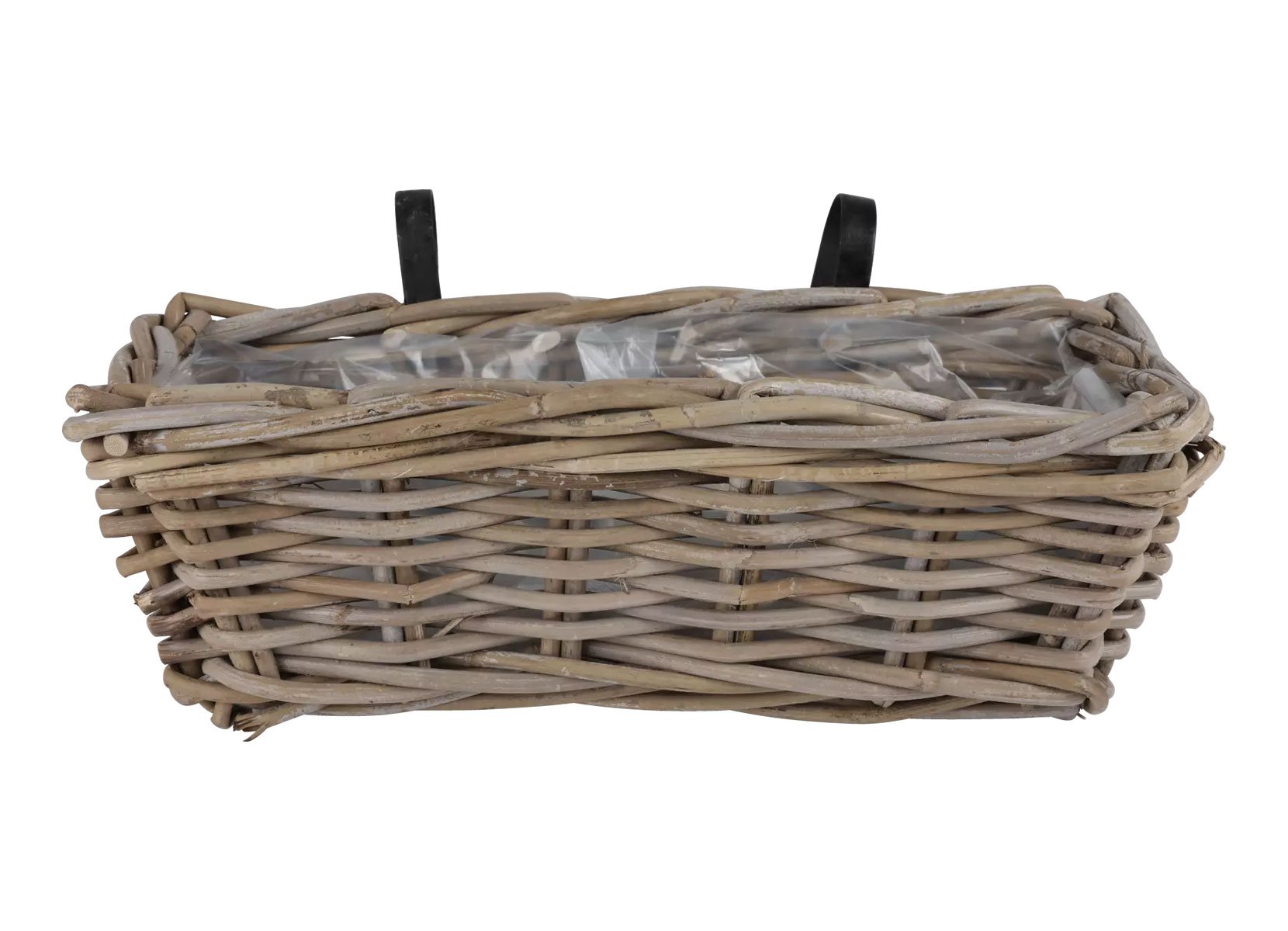 Balkonkasten Verona aus Weidengeflecht 42x20x15cm