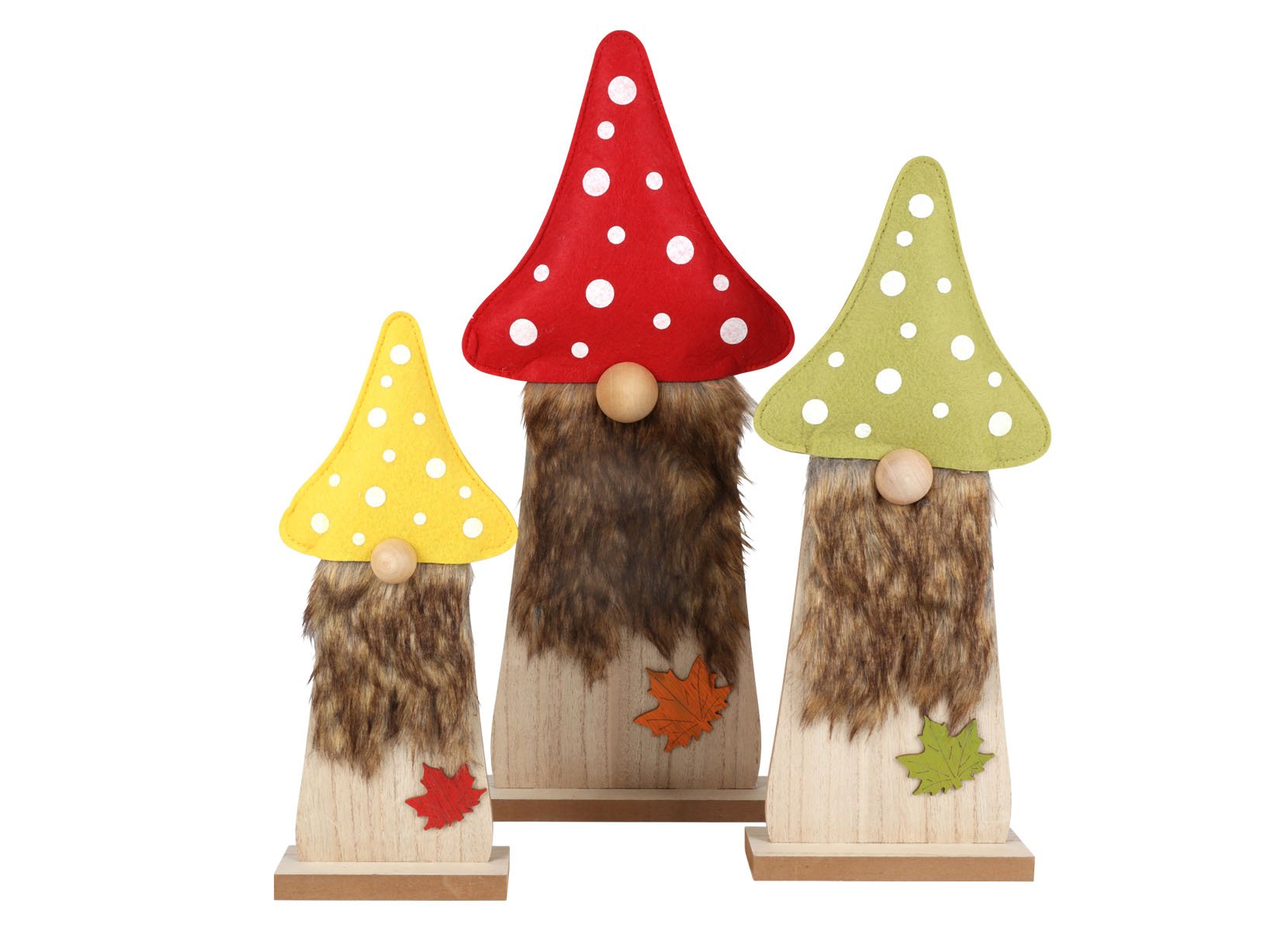 Holzdeko Herbstwichtel 41cm