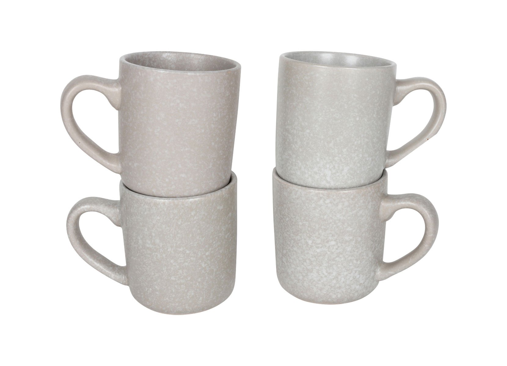 Nature Keramik-Becher 300ml 4er-Set Beige
