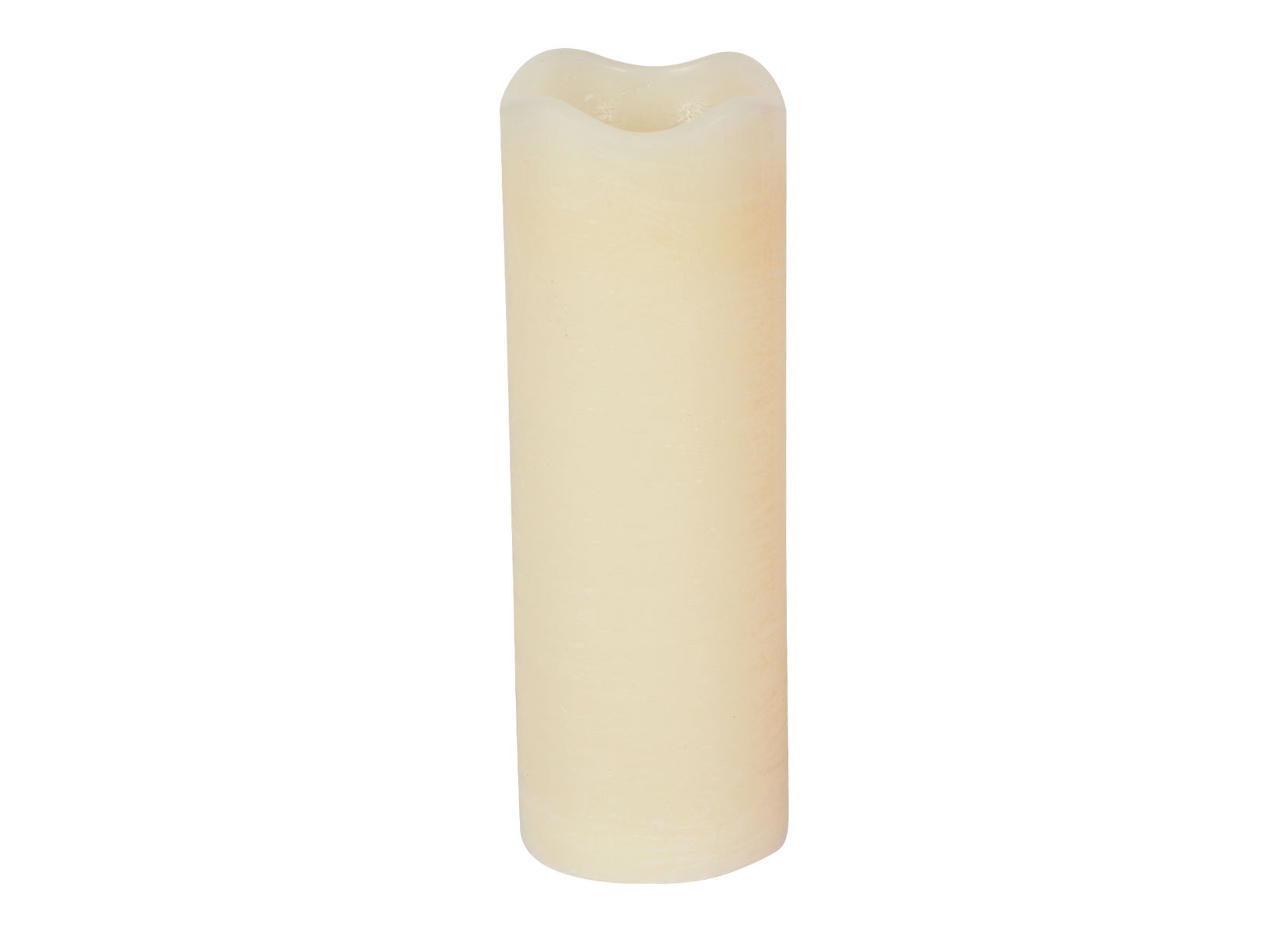 LED-Wachskerze mit Timer 7x20cm Elfenbein