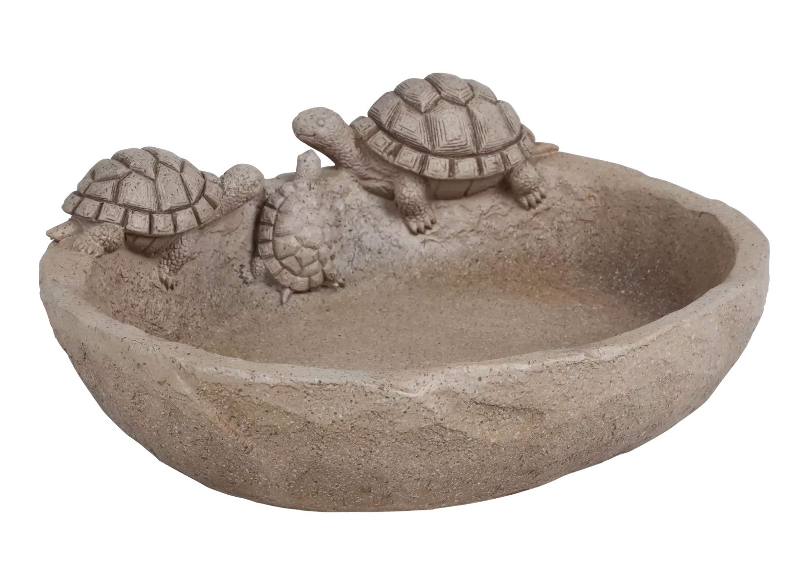 Vogeltränke mit Schildkröten 31x26cm