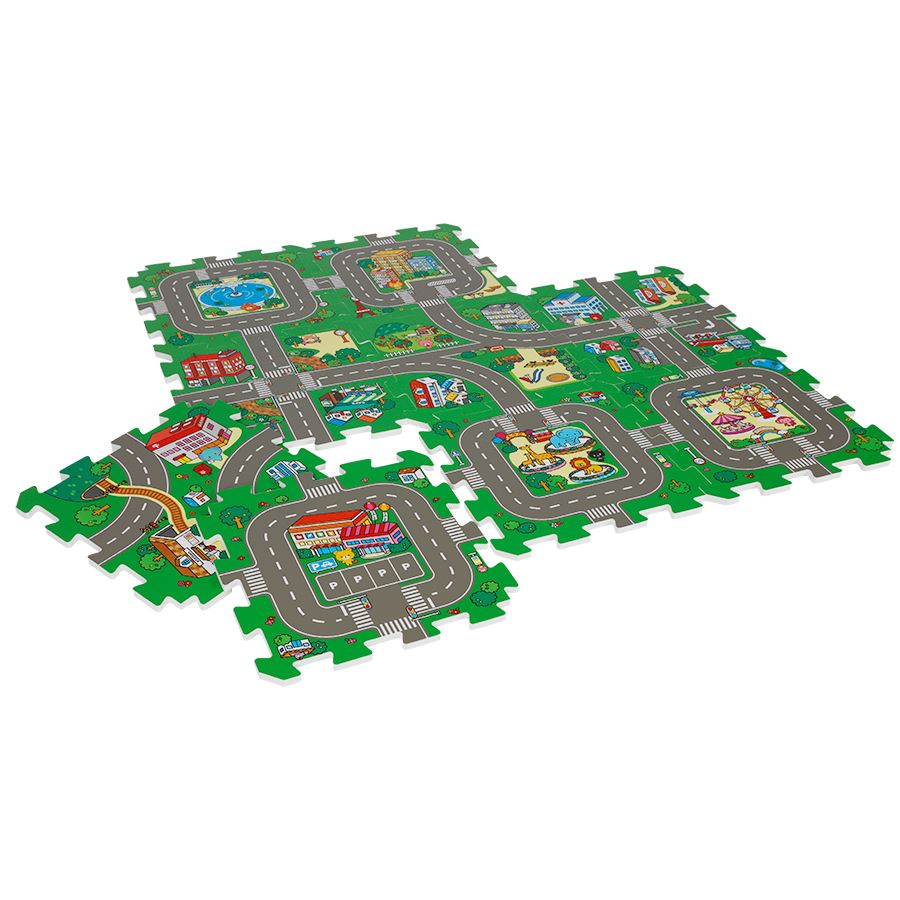Puzzlematte Straße 9-teilig