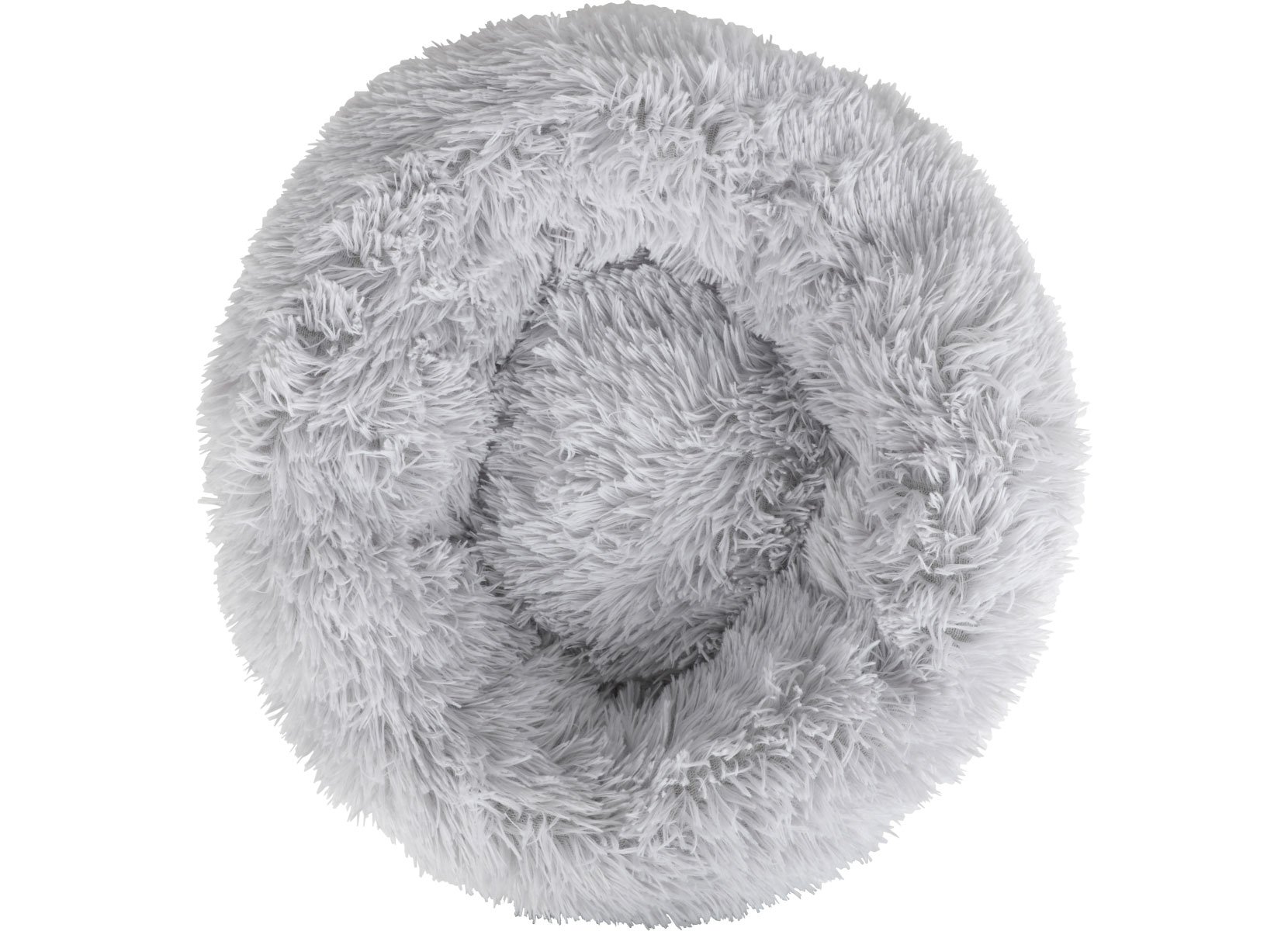 Tier-Plüschbett Donut 50cm Hellgrau