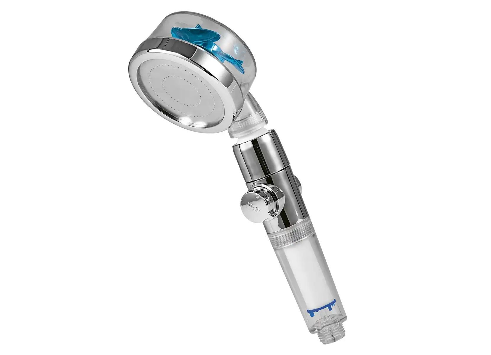 EASYmaxx Duschkopf mit Stopp-/Druckregler inklusive Filter