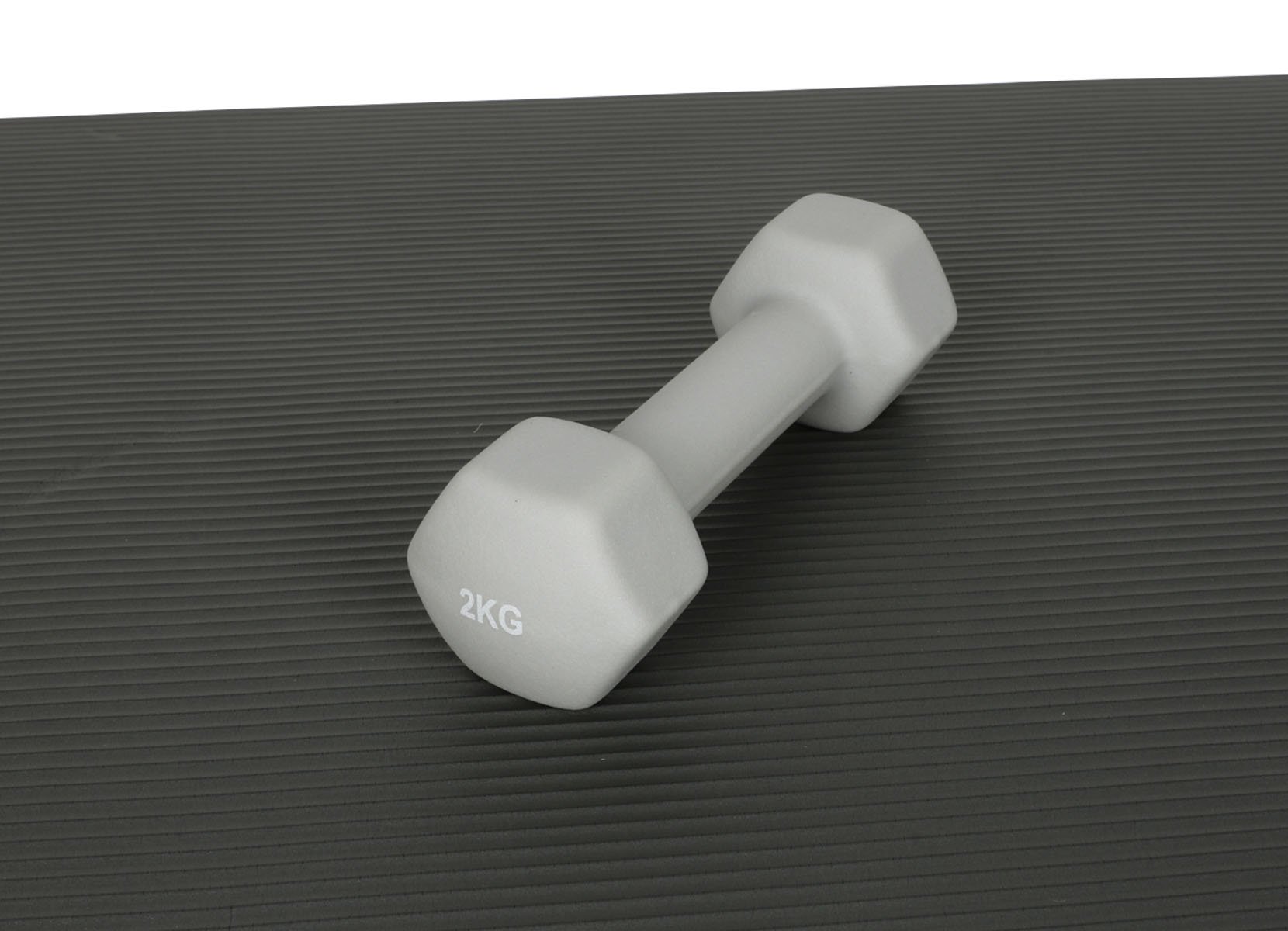 2kg Hantel Hellgrau