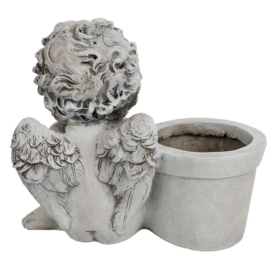 Grab-Engel mit Pflanztopf 20x18x12cm