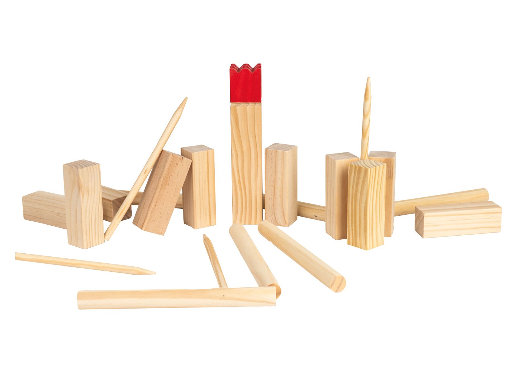 Wikinger Wurfspiel aus Holz 21-teilig Wikinger Wurfspiel aus Holz 21-teilig