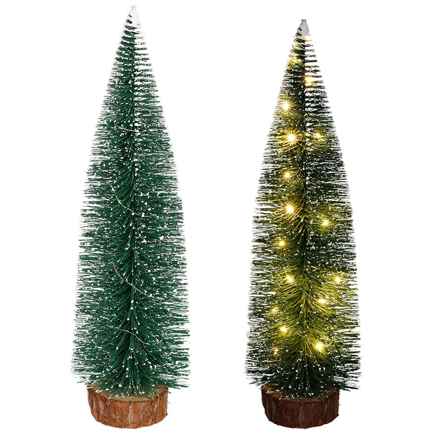 Deko-Tannenbaum beschneit 50cm mit 25 LEDs Warmweiß