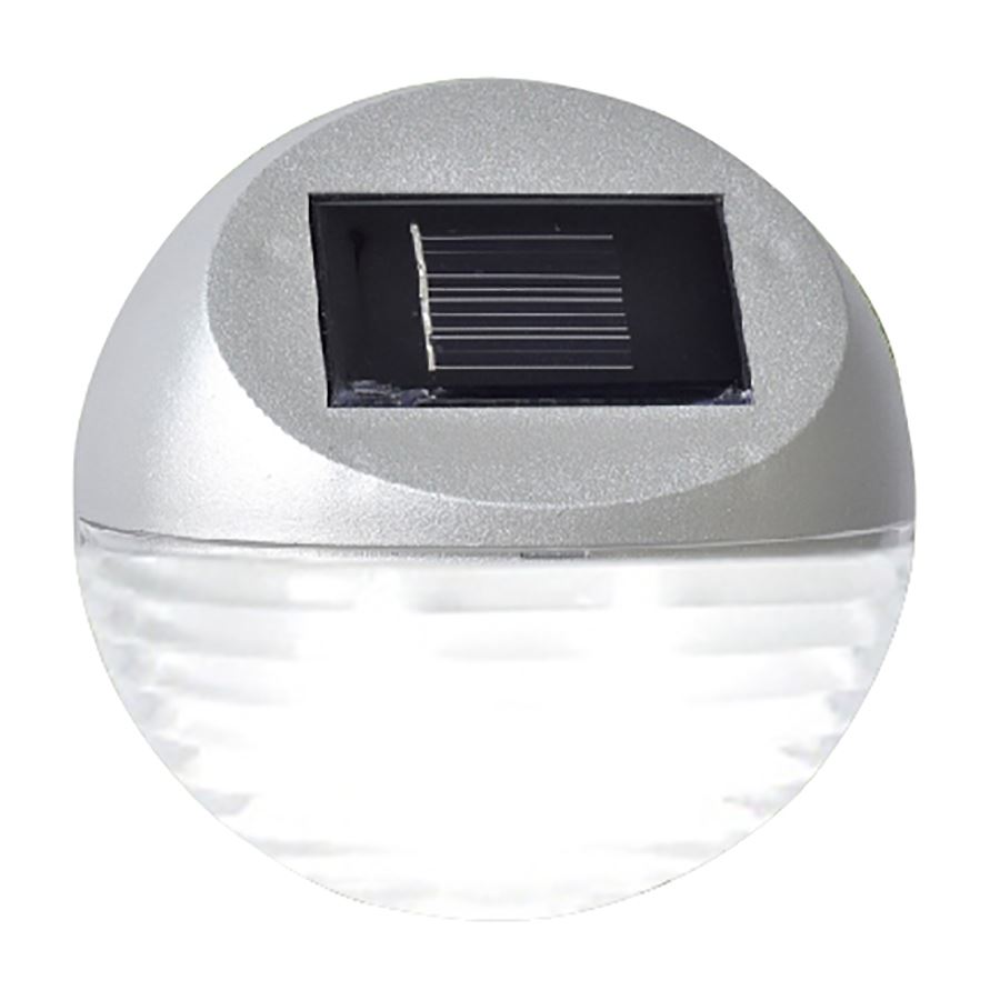 LED-Solar-Zaunlicht Kaltweiß