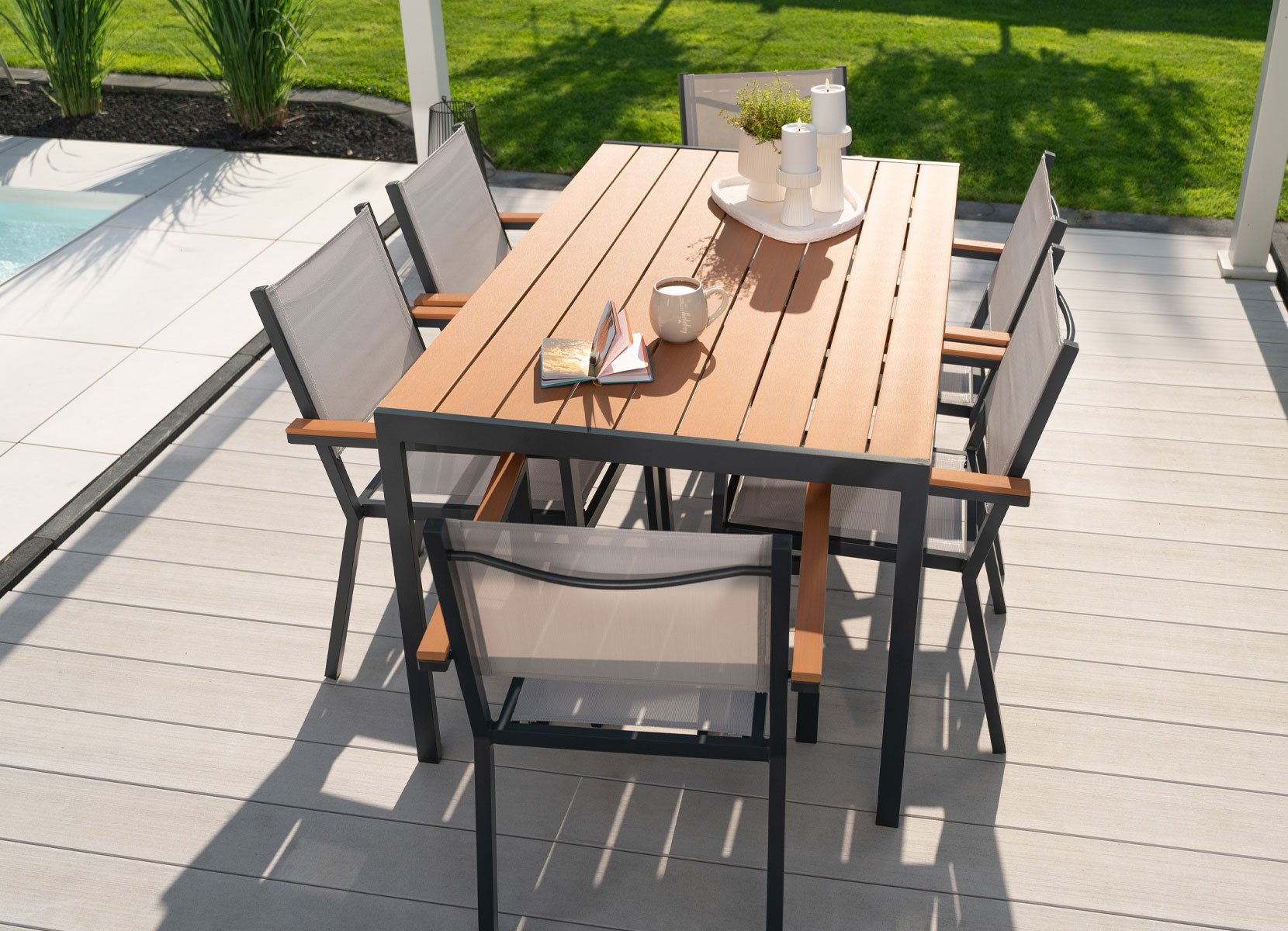 Home Deluxe Garten-Sitzgruppe CANTOS SEDIA in Holzoptik Home Deluxe Garten-Sitzgruppe CANTOS SEDIA in Holzoptik