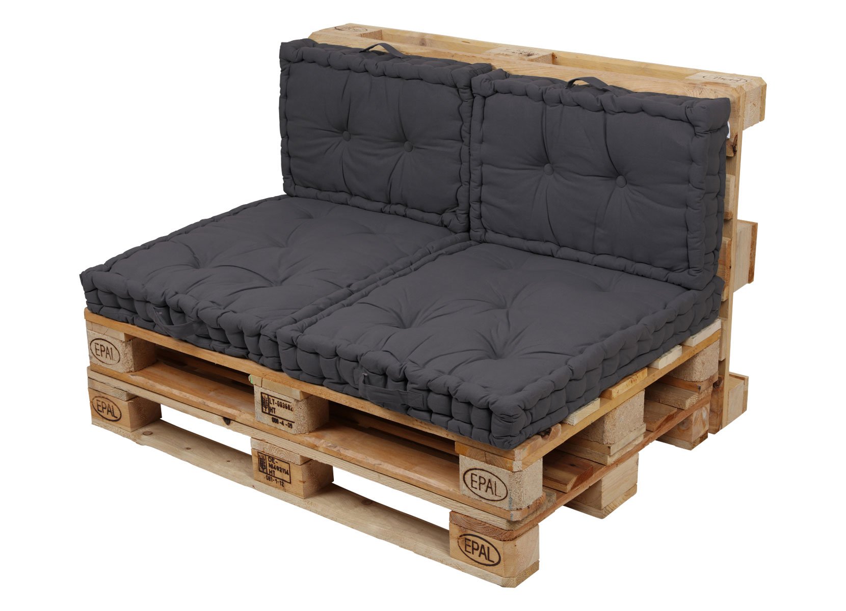 Palettenkissen 60x80x12cm Anthrazit