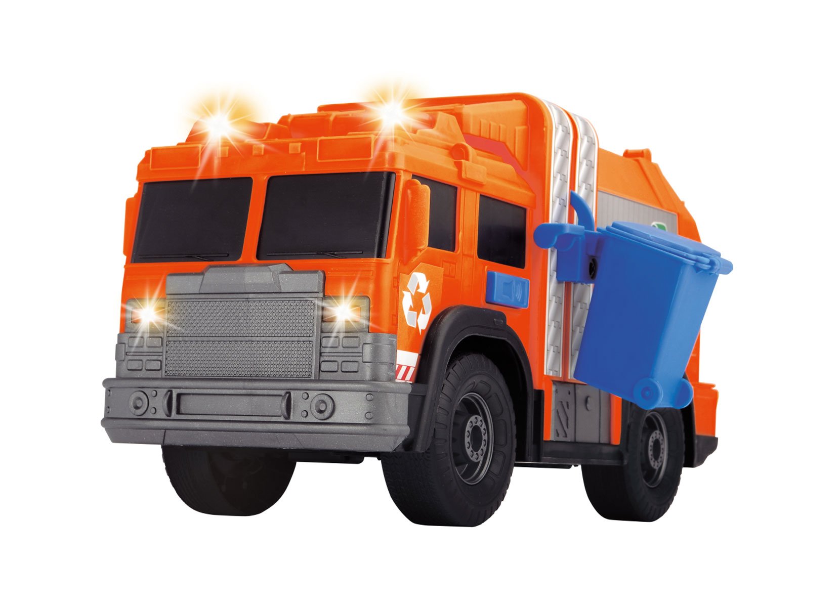 Dickie Toys Müllwagen mit Freilauf, Licht und Ton 30cm
