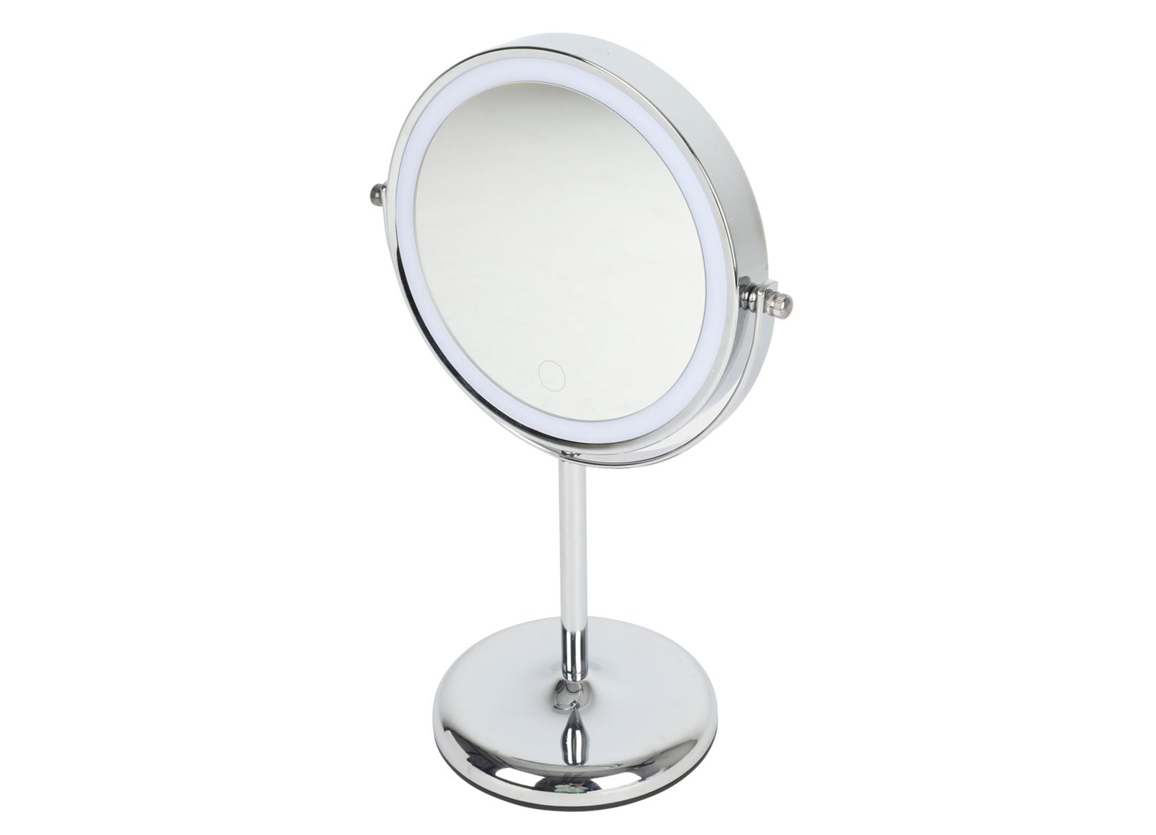 Doppelseitiger LED-Kosmetikspiegel mit Licht 32,5cm