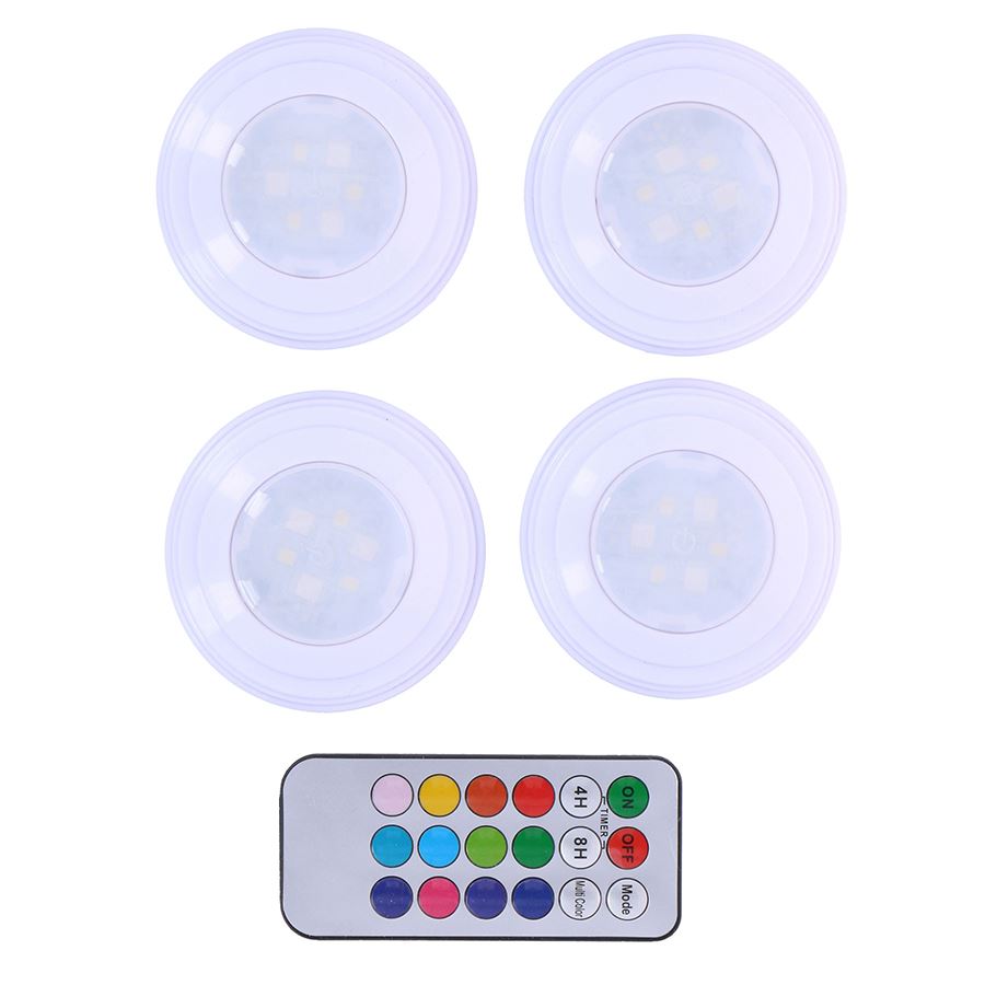 Grundig LED-Lampen selbstklebend mit Farbwechsler 4er-Set
