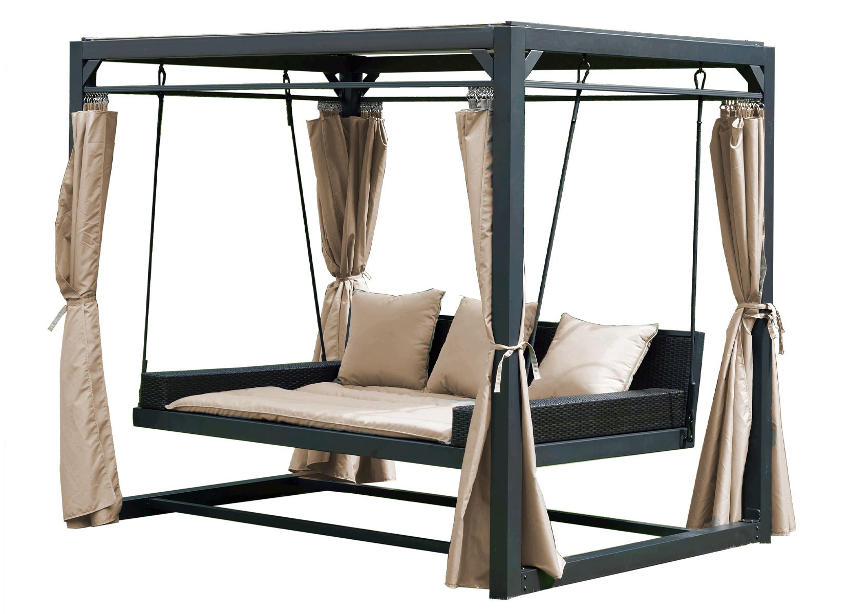 Home Deluxe PROVENCE Pavillon-Gartenliege mit Abdeckung 236x180x210cm Home Deluxe PROVENCE Pavillon-Gartenliege mit Abdeckung 236x180x210cm
