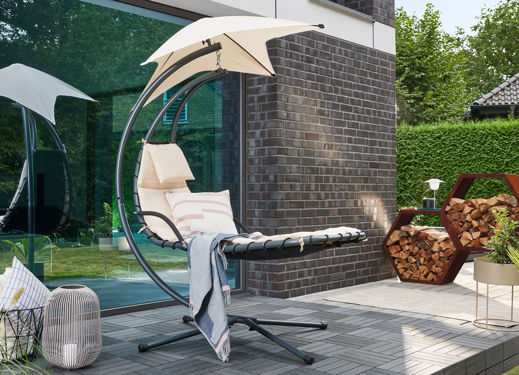 Home Deluxe SAN REMO Schwebeliege 175x113x205cm Home Deluxe SAN REMO Schwebeliege 175x113x205cm