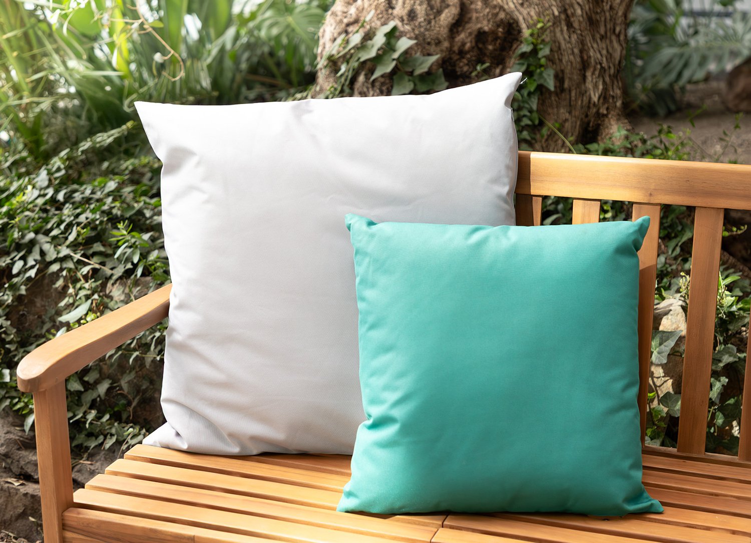 Outdoor XL-Kissen 60x60cm Hellgrau