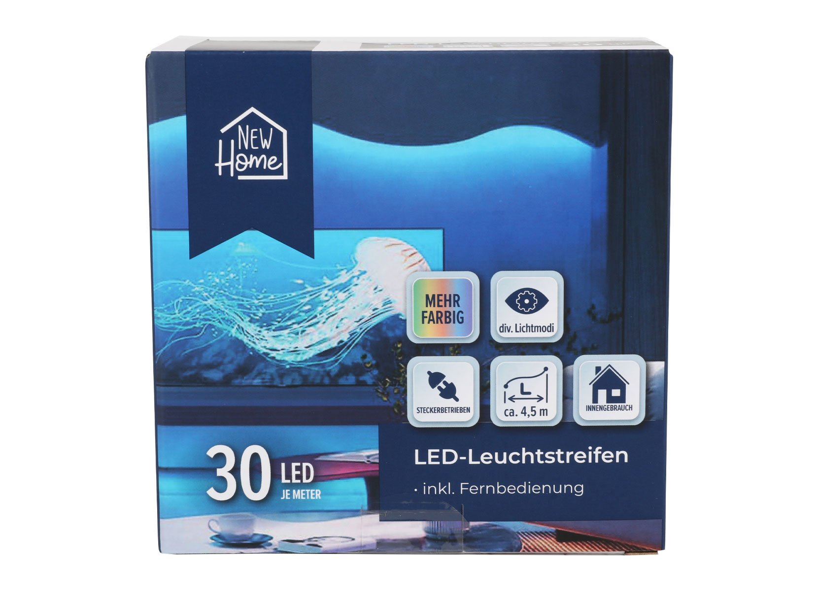 LED-Leuchtstreifen mit Fernbedienung 30 LEDs pro Meter 3m Multicolor