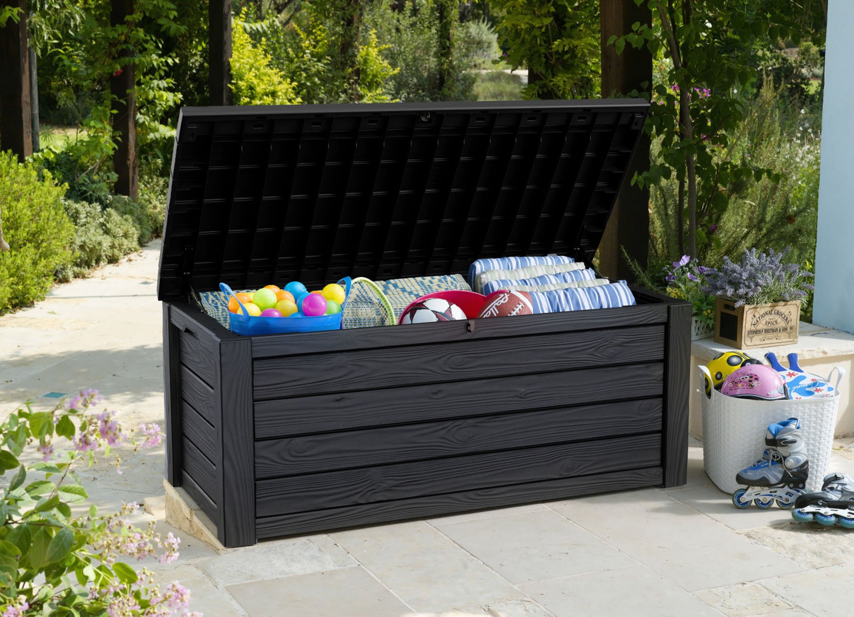 Keter XXL-Gartentruhe Eastwood 570L Anthrazit