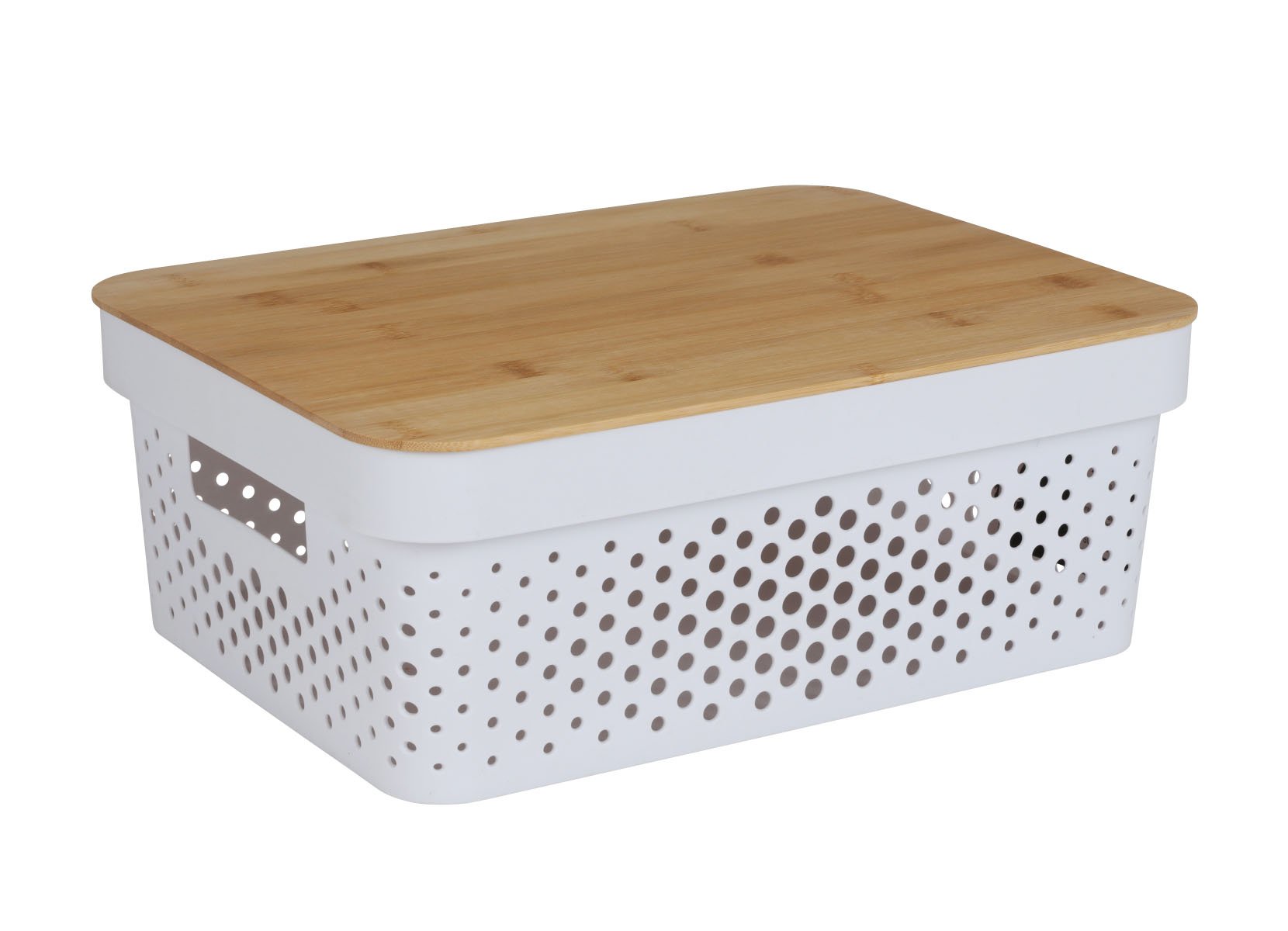 Aufbewahrungsbox mit Bambus-Deckel 11L