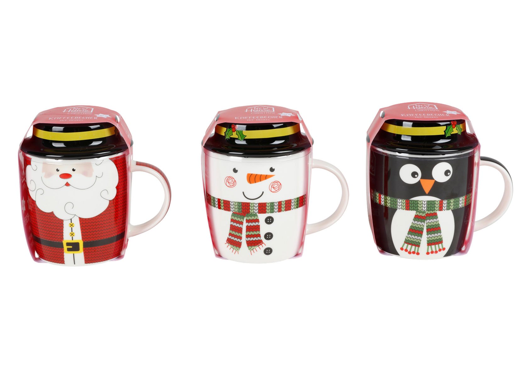 Weihnachtsbecher mit Deckel 330ml
