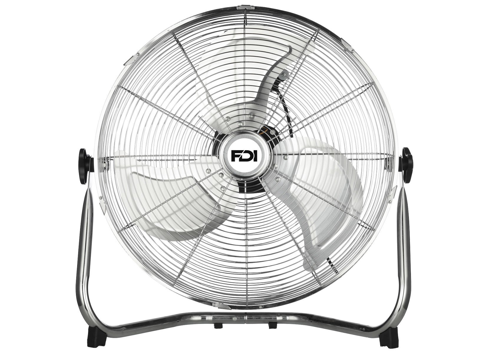 Bodenventilator 30cm 40W Chrom
