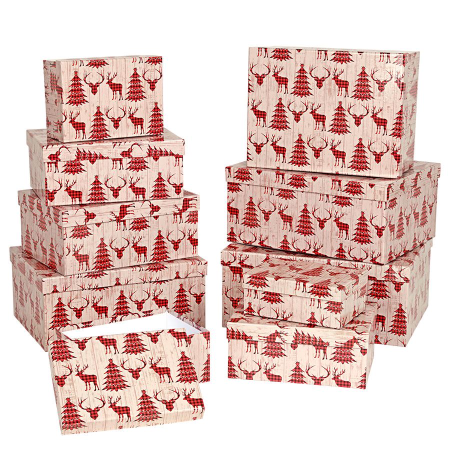 Dekoboxen-Set Weihnachten 10-teilig