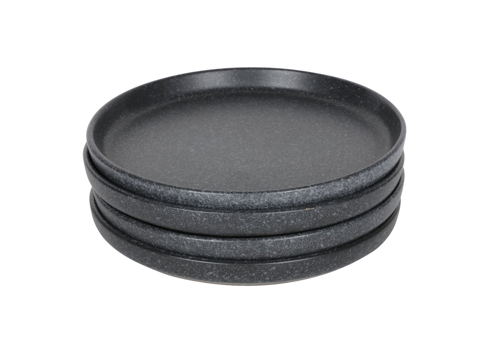 Nature Keramik-Teller klein 21,5cm 4er-Set Anthrazit