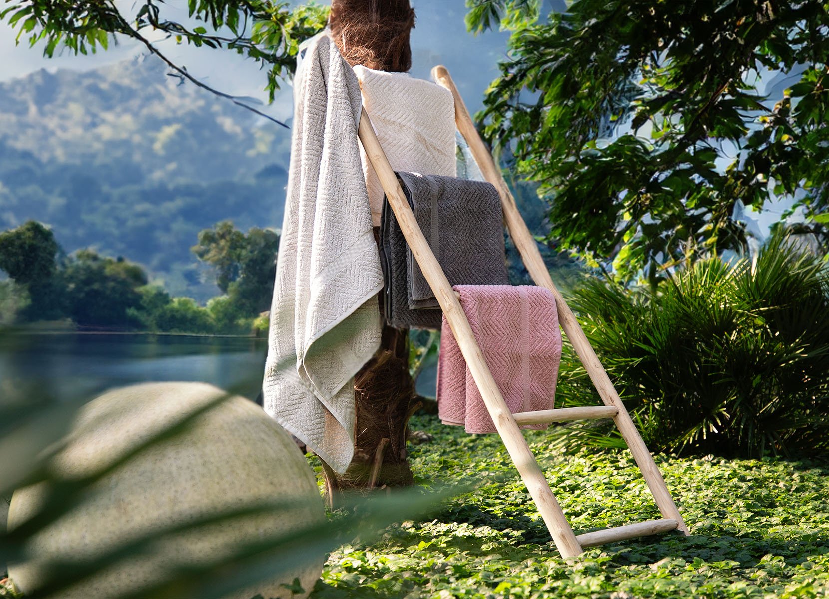 Premium Duschtuch 70x140cm Naturweiß